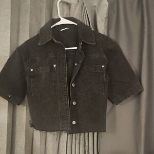 SO Black Jean Jacket